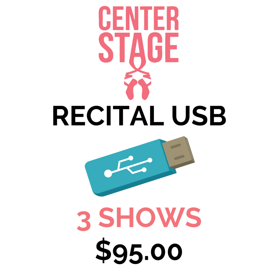 2025 Recital USB: 3 Shows